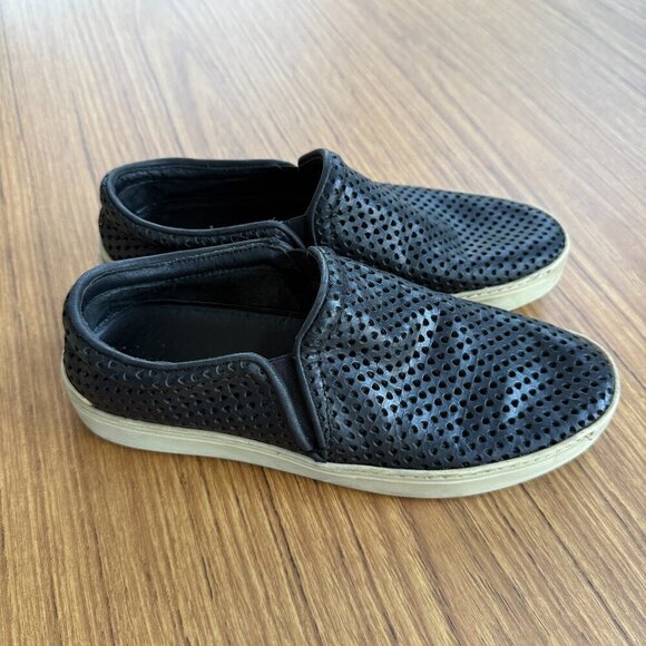 Rag & Bone Kent Slip-On Shoes | Perforated Black Leather | Women’s Size 7/EU 37 - Picture 1 of 5